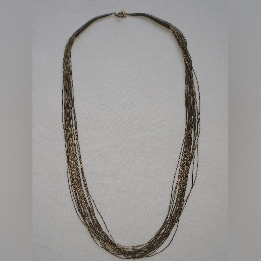 Liquid Silver necklace 20 Strand